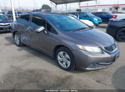 2015 HONDA CIVIC LX Gray  Gasoline 19XFB2F54FE261473 photo #1