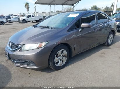 2015 HONDA CIVIC LX Gray  Gasoline 19XFB2F54FE261473 photo #3