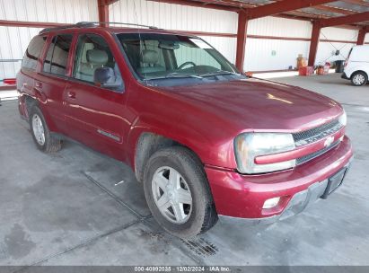 2002 CHEVROLET TRAILBLAZER LTZ Burgundy  gas 1GNDT13S522397070 photo #1