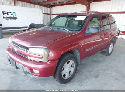 2002 CHEVROLET TRAILBLAZER LTZ Burgundy  gas 1GNDT13S522397070 photo #3