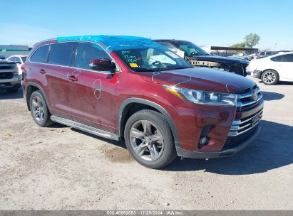 2017 TOYOTA HIGHLANDER LIMITED PLATINUM Maroon  Gasoline 1G1PC5SH0G7170939 photo #1