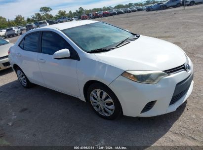 2016 TOYOTA COROLLA LE White  Gasoline 2T1BURHE3GC725349 photo #1