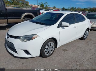 2016 TOYOTA COROLLA LE White  Gasoline 2T1BURHE3GC725349 photo #3