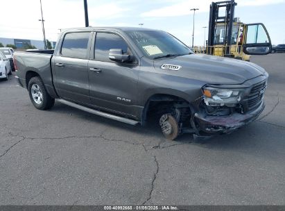 2019 RAM 1500 BIG HORN/LONE STAR  4X2 5'7 BOX Gray  Gasoline 1C6RREFT9KN651054 photo #1