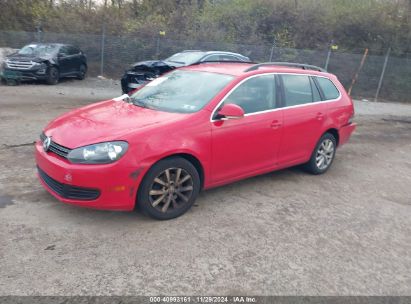 2013 VOLKSWAGEN JETTA SPORTWAGEN 2.5L SE Red  Gasoline 3VWPP7AJ1DM679397 photo #3