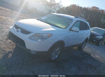 2011 HYUNDAI VERACRUZ GLS White  Gasoline KM8NU4CC2BU142574 photo #3