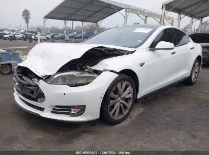 2015 TESLA MODEL S 70D/85D/P85D White  Electric 5YJSA1E2XFF115849 photo #3