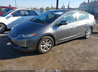 2010 HONDA INSIGHT EX Gray  Hybrid JHMZE2H70AS043375 photo #3