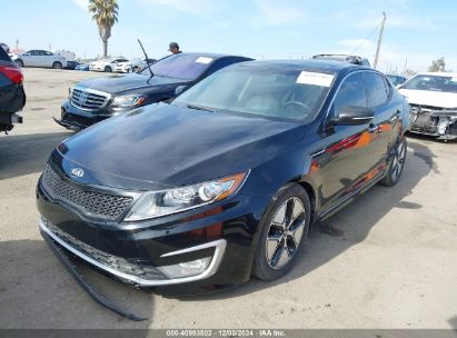 2012 KIA OPTIMA HYBRID EX Black  hybrid engine KNAGM4AD7C5025445 photo #3