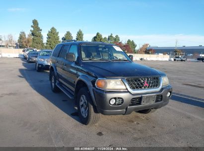 2001 MITSUBISHI MONTERO SPORT XLS Black  Gasoline JA4MT31H91P006817 photo #1