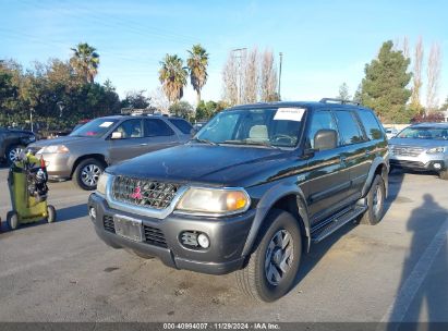 2001 MITSUBISHI MONTERO SPORT XLS Black  Gasoline JA4MT31H91P006817 photo #3