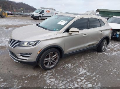 2017 LINCOLN MKC RESERVE Gold  Gasoline 5LMCJ3D95HUL16589 photo #3