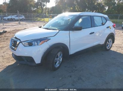 2019 NISSAN KICKS S White  Gasoline 3N1CP5CU5KL564076 photo #3