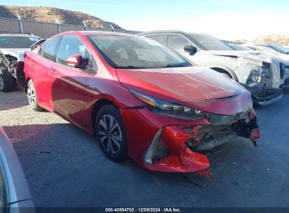 2018 TOYOTA PRIUS PRIME PLUS Red  Hybrid JTDKARFP2J3077757 photo #1