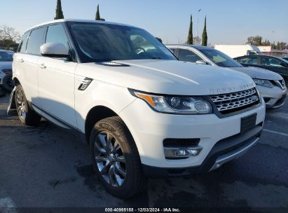 2015 LAND ROVER RANGE ROVER SPORT 3.0L V6 SUPERCHARGED HSE White  Gasoline SALWR2VF7FA624897 photo #1