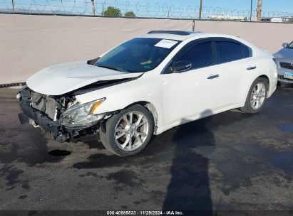 2012 NISSAN MAXIMA 3.5 SV White  Gasoline 1N4AA5AP2CC841398 photo #3