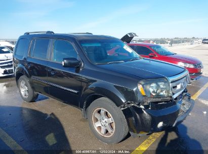 2011 HONDA PILOT TOURING Black  Gasoline 5FNYF4H98BB090496 photo #1