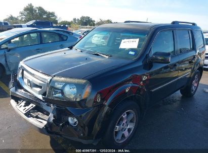 2011 HONDA PILOT TOURING Black  Gasoline 5FNYF4H98BB090496 photo #3