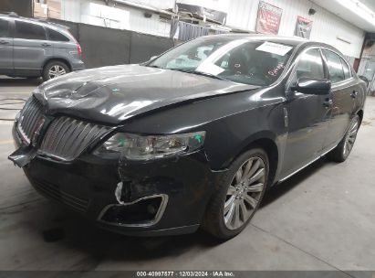 2010 LINCOLN MKS Black  Gasoline 1LNHL9DR1AG602384 photo #3