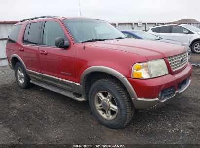 2002 FORD EXPLORER EDDIE BAUER Red  Gasoline 1FMZU74W62UD60433 photo #1