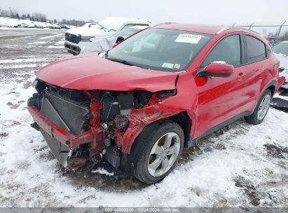 2017 HONDA HR-V EX-L Red  Gasoline 3CZRU6H76HM725864 photo #3