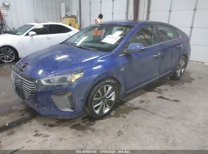 2019 HYUNDAI IONIQ HYBRID LIMITED Blue  Hybrid KMHC05LC3KU136100 photo #3