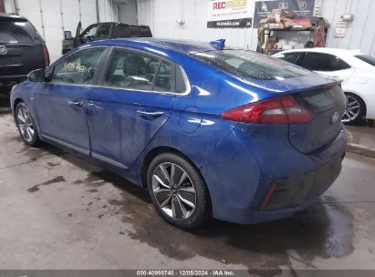 2019 HYUNDAI IONIQ HYBRID LIMITED Blue  Hybrid KMHC05LC3KU136100 photo #4