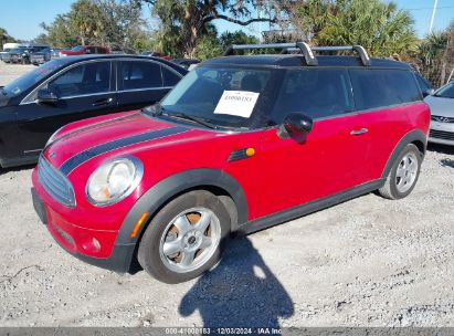 2010 MINI COOPER CLUBMAN Red  Gasoline WMWML3C50ATX51775 photo #3