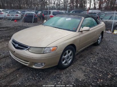 2000 TOYOTA CAMRY SOLARA SLE V6 Gold  Gasoline 2T1FF22P2YC386436 photo #3