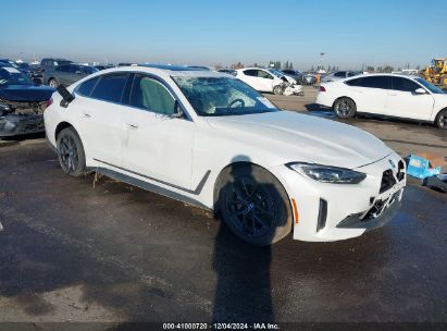 2022 BMW I4 EDRIVE40 White  Electric WBY73AW0XNFM84572 photo #1