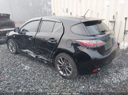 2012 LEXUS CT 200H PREMIUM Black  Hybrid JTHKD5BH7C2056876 photo #4