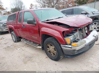 2004 GMC CANYON SLE Red  Gasoline 1GTDT196848152363 photo #1