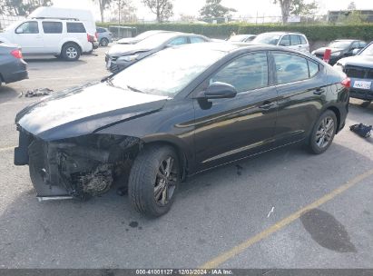 2018 HYUNDAI ELANTRA SEL Black  Gasoline 5NPD84LF4JH213829 photo #3