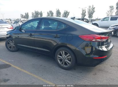 2018 HYUNDAI ELANTRA SEL Black  Gasoline 5NPD84LF4JH213829 photo #4