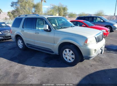 2003 LINCOLN AVIATOR Silver  Gasoline 5LMEU68H23ZJ21869 photo #1