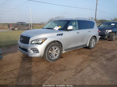 2015 INFINITI QX80 Silver  Gasoline JN8AZ2NF5F9572032 photo #3