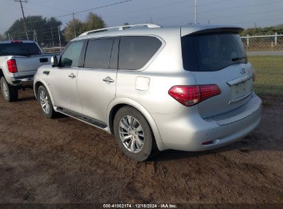 2015 INFINITI QX80 Silver  Gasoline JN8AZ2NF5F9572032 photo #4