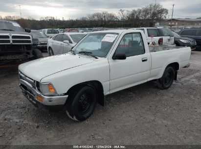 1993 TOYOTA PICKUP 1/2 TON SHORT WHLBSE DX White  Gasoline 4TARN81P2PZ132083 photo #3