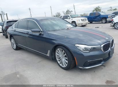 2019 BMW 740I Gray  Gasoline WBA7E2C55KB217051 photo #1