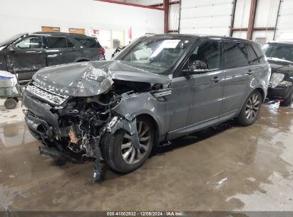 2017 LAND ROVER RANGE ROVER SPORT 3.0L V6 SUPERCHARGED HSE Gray  Gasoline SALWR2FV5HA175020 photo #3