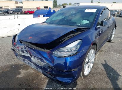 2018 TESLA MODEL 3 LONG RANGE/MID RANGE Blue  Electric 5YJ3E1EA6JF102363 photo #3