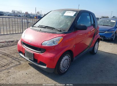 2011 SMART FORTWO PASSION/PURE Red  Gasoline WMEEJ3BA5BK470771 photo #3