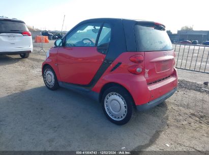 2011 SMART FORTWO PASSION/PURE Red  Gasoline WMEEJ3BA5BK470771 photo #4