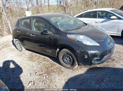 2013 NISSAN LEAF S Black  Electric 1N4AZ0CP9DC412253 photo #1