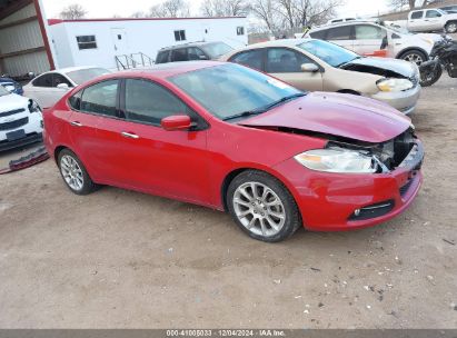 2013 DODGE DART LIMITED Red  gas 1C3CDFCA0DD317613 photo #1