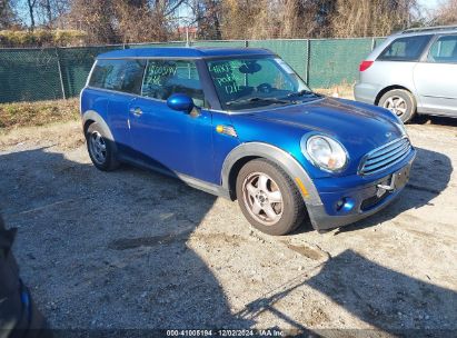 2009 MINI COOPER CLUBMAN Blue  Gasoline WMWML33599TN68581 photo #1