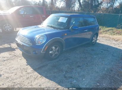 2009 MINI COOPER CLUBMAN Blue  Gasoline WMWML33599TN68581 photo #3