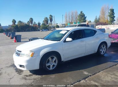 2013 DODGE AVENGER SXT White  Gasoline 1C3CDZCB8DN679936 photo #3