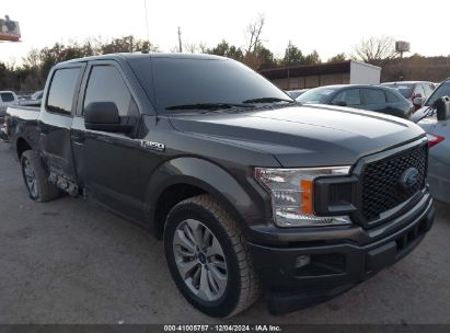 2018 FORD F-150 XL Gray  Gasoline 1FTEW1CP4JKE36276 photo #1