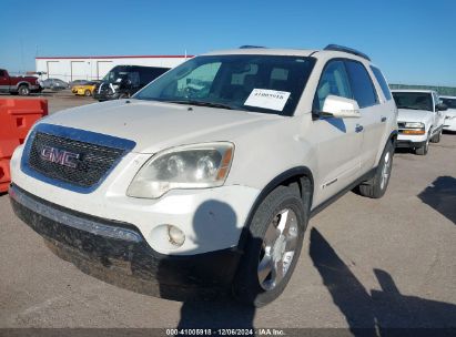 2007 GMC ACADIA SLT-1 White  Gasoline 1GKER33717J166784 photo #3